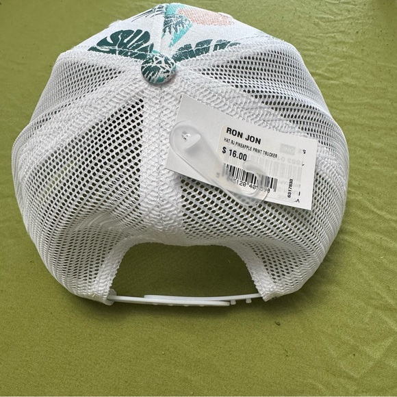 NWT Ron Jon Surf Shop Pineapple Tropical Print baseball Cap - Picture 4 of 8